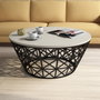 Hanah Home Stil Metal Ferforje - Crema y Negro